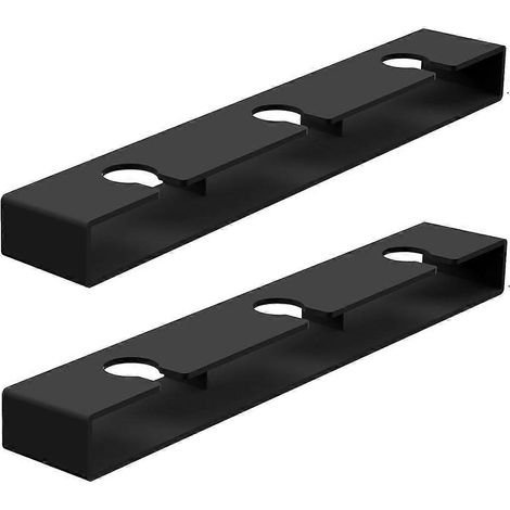 Porte-verres à vin, lot de 2, support à verres à vin sans perçage à installer sous un meuble, organisateur suspendu pour verres à pied (1/4)