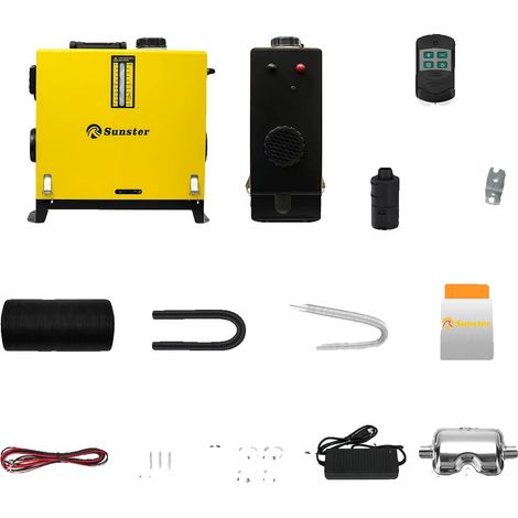 Chauffage à air diesel, contrôle LCD, fonctionnement à distance, 8KW 12V 24V 220V (1/2)