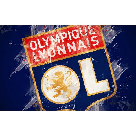 Papier peint panoramique Foot / Football - OL - Olympique Lyonnais - 390 cm x 244 cm (1/2)