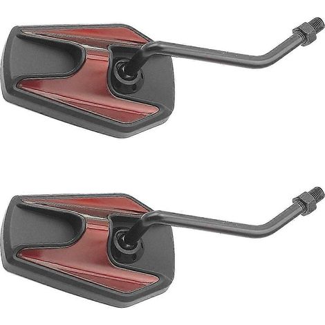 Rétroviseurs universels pour motos, vélos électriques et scooters, 8 mm et 10 mm, accessoires, rouge. (1/5)