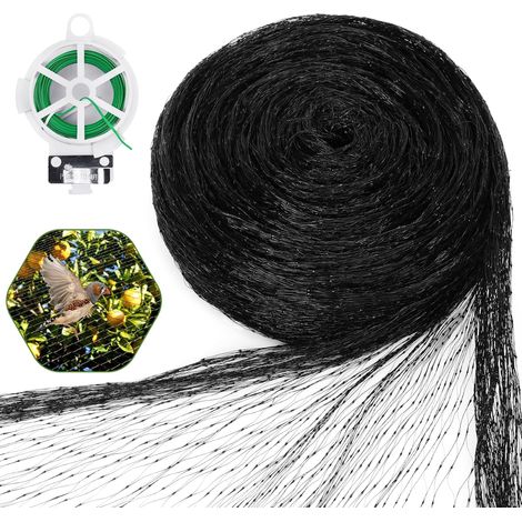 1 Kit Filet Anti Oiseaux, 4x20m Mailles Fines, Fil Jardin 20m, Protection Plantes Et Bassin (1/5)