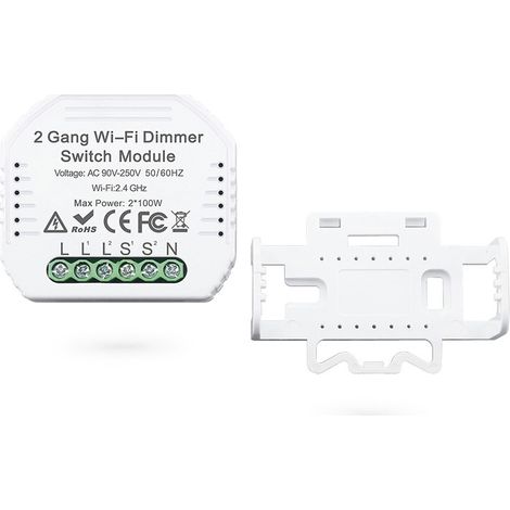 Tuya Modulo Dimmer per illuminazione Smart Wi-Fi a 2 Canali