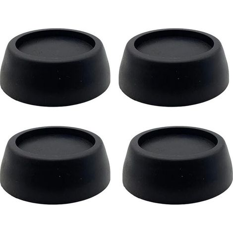 Pack of anti-vibration feet for washing machine Anti-vibration feet for washing machine and dryer Rubber anti-vibration feet, black YMYNY (1/3)