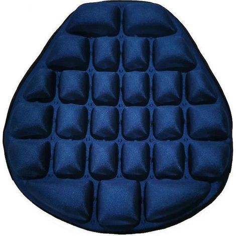 Strapazierfähiges Gel-Sitzkissen, Sonnenschutz, Motorradkissen, blaues Motorrad-Sitzkissen (1/4)