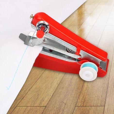 Sewing Machine - Portable - Manual Operation - Simple Sewing Tools - Red (1/4)