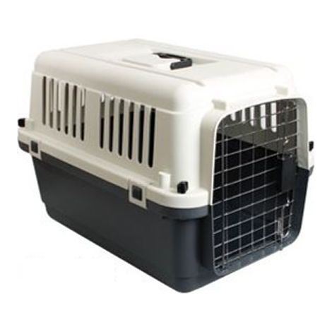 Flamingo – Cage de transport pour chien et chat – Modèle avion conforme IATA – Assemblage par clips – Poids 5.2 kg – Taille 2 pour Beagle, Cocker (1/3)