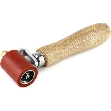 Rouleau de Pression à Main en Silicone, Outil de Soudage Résistant Haute Température pour Soudage Bâches PVC, 40mm, Rouge (1/5)