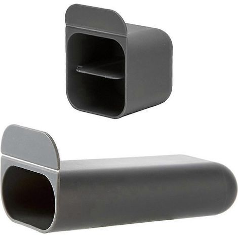 Lot de 2 organisateurs de crayons pour la maison, porte-crayons autocollants en plastique-11X5.5CM-Dark Grey