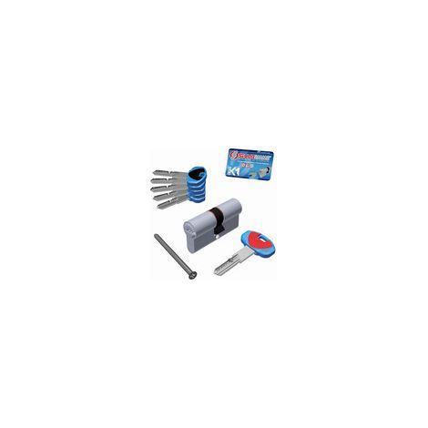 Securemme Cilindro Cromo Satinato Evok1 5 Chiavi Mm. 70 (35+35)