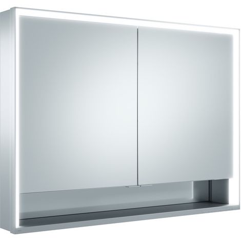 KEUCO Royal Lumos Spiegelschrank Wandvorbau 2-türig, lange Tür,