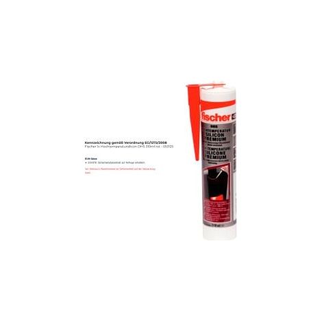 Fischer 1x silicone alte temperature DHS 310ml rosso - 053125 (1/3)