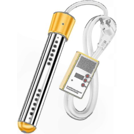 Chauffe-eau électrique submersible 3000 W pour piscine - Résistance chauffante rapide avec minuterie intelligente