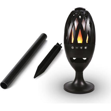 Haut-parleur Sans Fil Bluetooth A LED, Effet Flamme 000352 - Intérieur / Extérieur, Etanche IPX4, Enceinte Amplifiée 3W, Rechargeable (1/4)