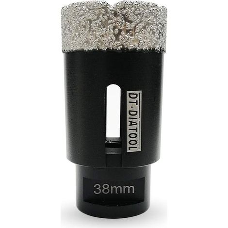 Foret Diamant 38mm Scie Cloche pour Forage à Sec Carrelage Porcelaine Marbre Céramique Granit Longueur 75mm (1/5)