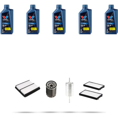 Kit tagliando 4 FILTRI e 5L OLIO compatibile con Mazda 3 (BK) 2.0 110kw dal 2003 al 2009 (1/5)