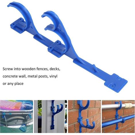 Crochet de suspension de piscine en plastique pour piscine. poteau télescopique. tuyau d'aspirateur. outils de jardin (1/4)