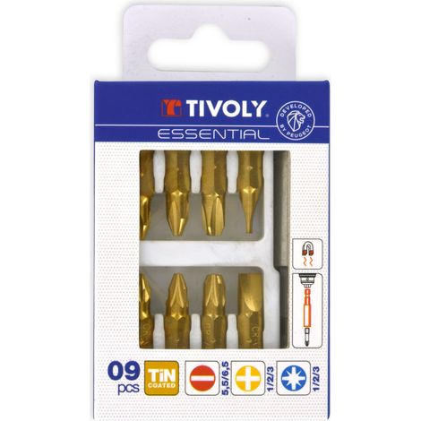 Tivoly • coffret 9 pcs embouts Tin + PE (1/3)