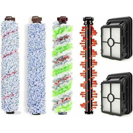 Bissell Crosswave 4 cepillos principales + 2 filtros de malla 1866 1785 2052 1713 2225 Accesorios de cepillo para aspiradora Bissell Crosswave (4 cepillos principales + 2 filtros de malla) (1/4)