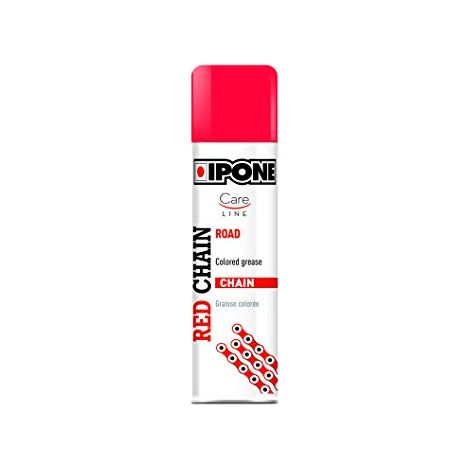Lubricante para cadenas Ipone Careline 250 ml Rojo para ATV de carretera y todoterreno con teflón