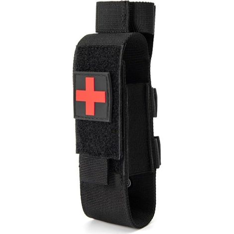 Porte-garrot tactique, sac de premiers secours militaire portable et poche pour ciseaux médicaux de traumatologie pour les interventions d'urgence (1/5)