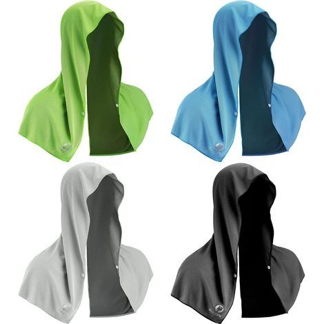 Serviette à capuche rafraîchissante, absorbante à séchage rapide, serviettes rafraîchissantes pour le cou et le visage, protection solaire UV, serviette rafraîchissante pour le cou, serviette (1/5)