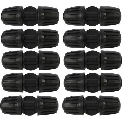 10 pièces Connecteurs Droits pour Système d'Irrigation Goutte à Goutte, Raccords pour Tuyau d'Eau PE de 16mm, Tuyau d'eau Goutte à Goutte système d'irrigation, pour Jardinage, Agricult (1/4)