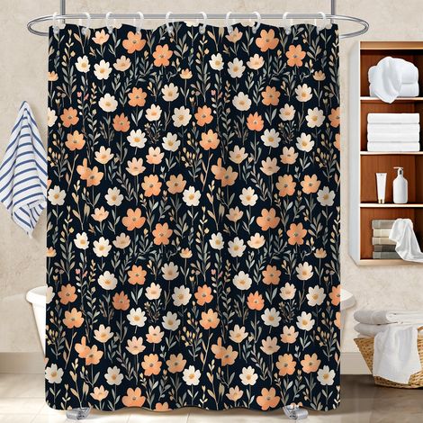 Rideau de douche 180x180 imperméable rideau imperméable pour délimiter l’espace dans une salle de bain ouverte (1/5)