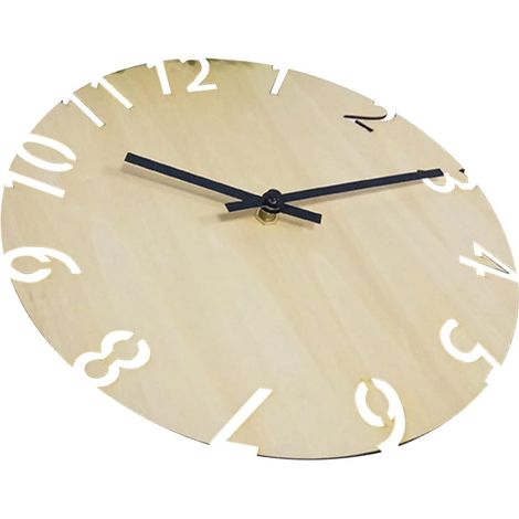 Horloge Murale Silencieuse à Piles Ronde pour Décoration De Maison Et Chambre à Coucher (1/5)