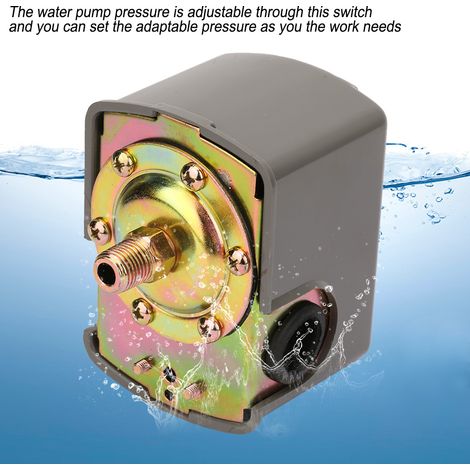 Pressostat pour pompe à eau 0.8-5.0 bar réglable double ressort tige G1/4" (1/5)