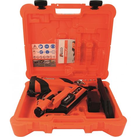 Paslode chiodatrice autonoma a gas Impulse 2-in-1 COMBI Xi – Chiodatrice graffatrice per chiodi in striscia a 34° con legatura in carta e chiodi di ancoraggio (014005)