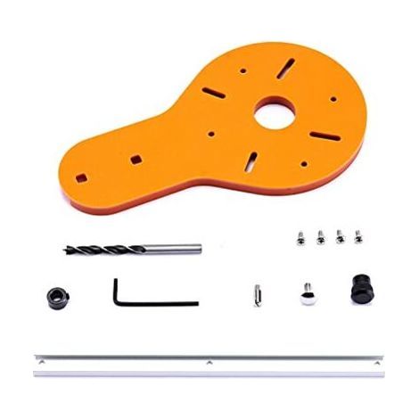 Gabarit de coupe circulaire pour défonceuse à bois électrique Coupe-bois Travail du bois Fraise Cercle Groove Accessoires Outil (A : 1-70 cm) (1/5)