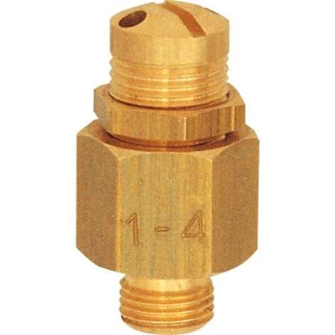 Riegler Mini-Abblasventil, Messing, G 1/4, Ansprechdruck 3,0 - 7,0 bar (1/4)