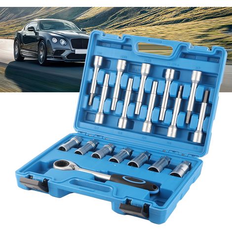 Kit de 18 outils pour le démontage des housses de siège d'amortisseur (couleur de la boîte à outils aléatoire) (1/5)