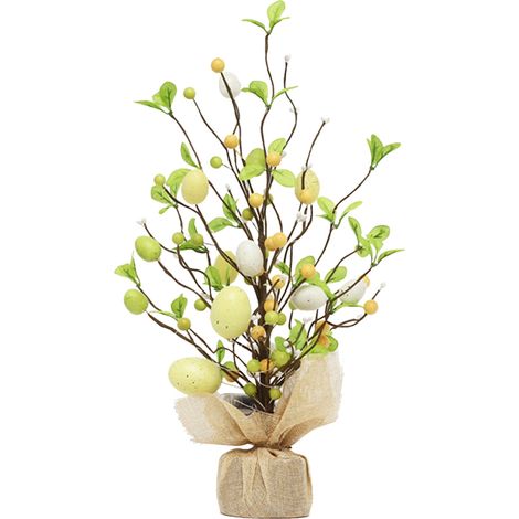 Arbre Lumineux De Bureau - 24 Led Blanc Chaud - Décor Festif Pour Pâques Noël Anniversaire - 45x28 Cm - 1 Pièce (1/5)