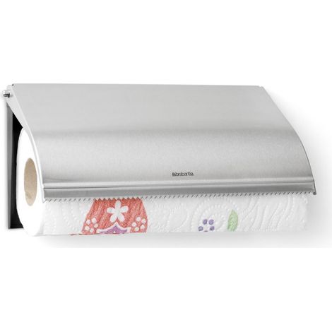 Porte-rouleau de cuisine Brabantia en acier mat (1/2)