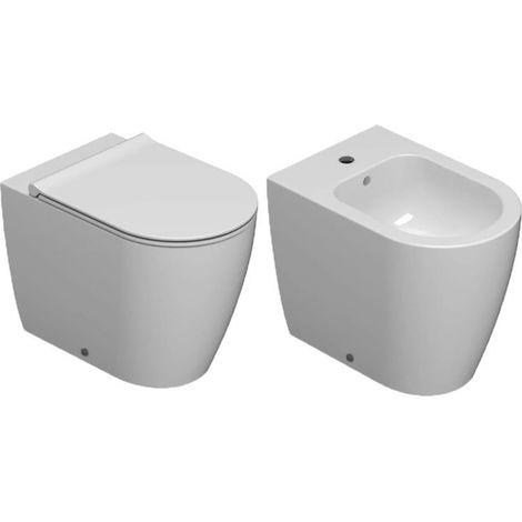 CERAMICA GLOBO Serie Mode set a terra wc+bidet+sedile rallentato codice prod: ME001BI ME020BI ME009BI (1/4)