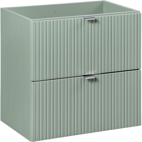 Waschtischunterschrank 60cm Jade mit 2 Schubladen, Grün (1/5)