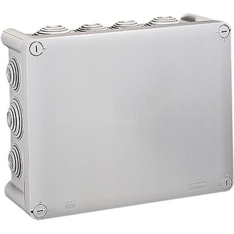 Boîte de dérivation rectangulaire Plexo dimensions 220x170x86mm - gris RAL7035 - 092062 - LEGRAND