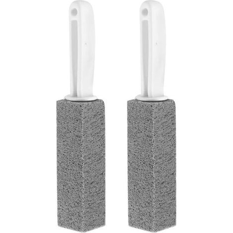 Ensemble de 2 nettoyants pour pierre ponce , pierre abrasive , bloc de nettoyage pour crêpière , pierre ponce pour toilettes/salle de bain , brosse de nettoyage , convient pour barbecue , gril , pisci (1/4)