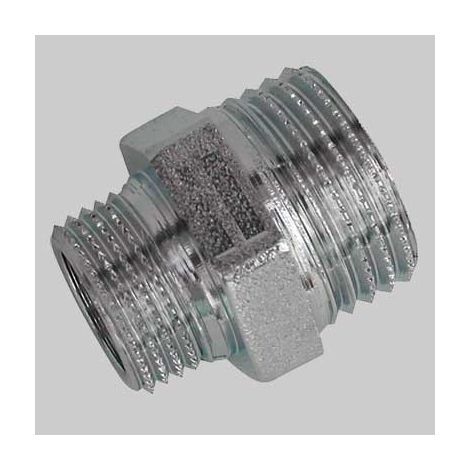 "NIPLES RIDOTTO MASCHIO/MASCHIO IN OTTONE CROMATO 1"""" x 3/4"