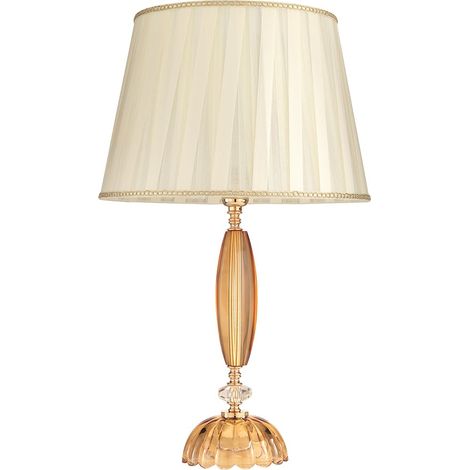 Lampe de table en verre et cristal style classique Cecilia 40 (1/2)