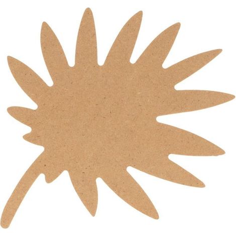 Feuille de palme en bois MDF 25 cm (1/3)