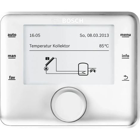 BOSCH Accessori Tecnologia solare CS 200, Regolatore solare, funzionamento autonomo, 101x123x25, 7738114089