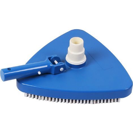 Tête d'aspirateur triangulaire en vinyle - Pour piscines hors sol et enterrées, Neutre, Bleu Moyen (1/5)