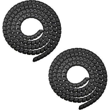 2pcs 1m Gaine Spirale Protection Cable Electrique Trottinette Flexible  Isolation thermique performante, installation facile sans tracas, organisation soignée au quotidien, design discret et épuré (1/5)