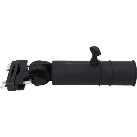 Poignée universelle pour chariot de golf, support de parapluie multi-angle réglable en plastique noir pour voiturette de golf ou pêche (1/5)