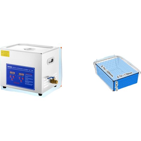 Nettoyeur Ultrasonique, Nettoyage en Profondeur, Design Convivial, 10L (1/2)