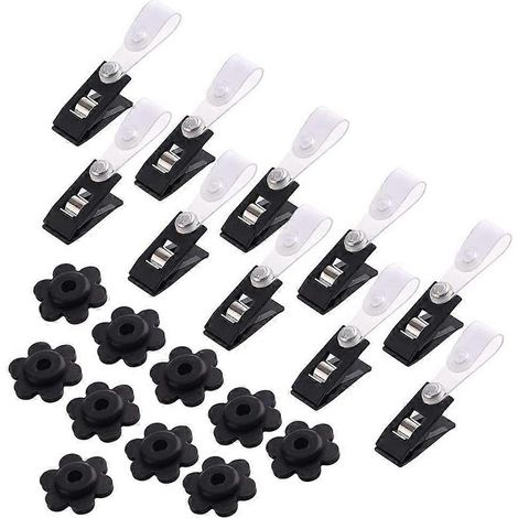 50 Pièces Butées de Drapeau de Jardin Pinces Anti-Vent Outils Petits Gadgets Ménagers-A-