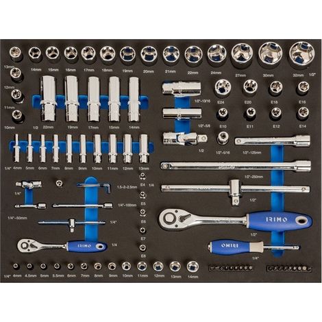 IRIMO - Module mousse 3/3 Douilles et embouts - 94 pièces