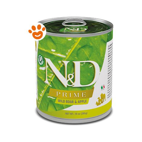 Farmina Dog N&D Prime Adult Cinghiale e Mela - Farmina Dog N&D Prime Adult Cinghiale e Mela - Lattina Da 285 Gr